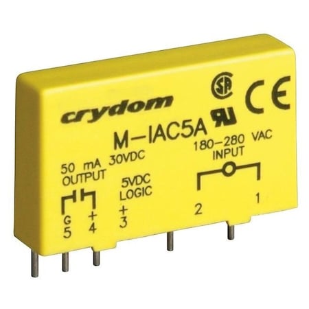 Crydom Transistor Output Optocoupler, 1-Element, 4000V Isolation IAC24